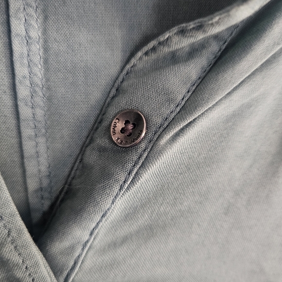 Calvin Klein Jeans with Pockets Drawstring waist Olive top size L - Picture 3 of 7